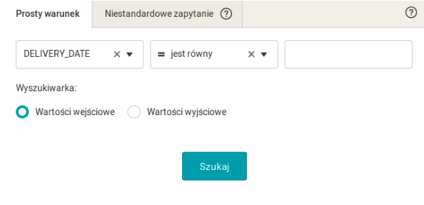 Wybór produktów na składzie w Mergado.